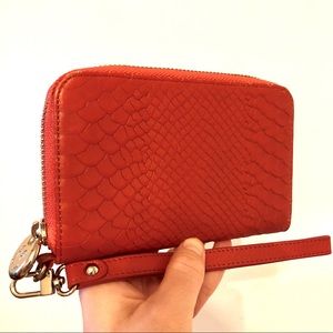 GiGi New York Wristlet Pink Wallet Clutch Purse